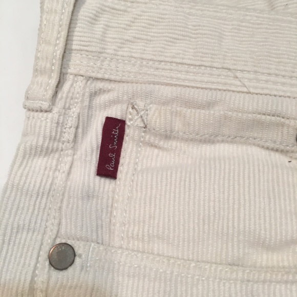 PAUL SMITH JEANS mens sz32 white corduroy jeans - Picture 5 of 12